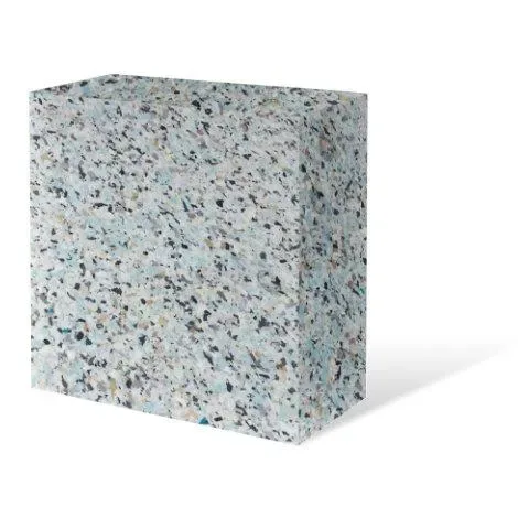 Rebonded PU foam block from recycled foam